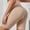 #4Beige, variant on MYAOYI Womens Shorts 5" High Waist Seamless Scrunch Butt Biker Yoga Shorts