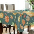 thumbnail image 3 of SKYSONIC Thanksgiving Pumpkin Tablecloth Waterproof Washable Polyester Square Table Cover Durable Tablecloth for Kitchen Dining Table Party Decor (60 X 90 Inch), 3 of 7
