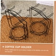 thumbnail image 4 of QUMIIRITY Soporte Para Tazas De Café Negro De Acero Inoxidable Para Organizar Y Decorar El Hogar, 4 of 8