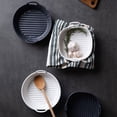 thumbnail image 4 of Square Cheese Bake Rice Baking Bowl for Oven Microwave Ceramic Baking Baking Dish Double Ear Soup Bowl, 4 of 5