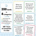 thumbnail image 3 of LAICAIW 200 Family Conversation Cards - Put Down The Phones & Connect with Your Family - Get to Know Each Other Better with Meaningful Talk - Let Kids Express Themselves, Great for Dinner Table & Roa, 3 of 7