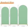thumbnail image 6 of SUKAIKEQA Wedding Arch Cover Spandex Arch Backdrop Cover (7.2FT,6.6FT,6FT) Set of 3 Arch Stand Covers Stretchy Backdrop for Birthday Party Decoration Baby Shower,Mint green, 6 of 6