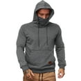 thumbnail image 1 of Sudaderas con Capucha para Hombre, Sudadera con Capucha y Cordón, Tops Deportivos con Capucha para Hombre, Jersey Liso de Manga Larga, 1 of 5