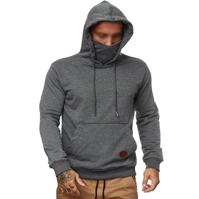 Sudaderas con Capucha para Hombre, Sudadera con Capucha y Cordón, Tops Deportivos con Capucha para Hombre, Jersey Liso de Manga Larga