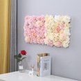 thumbnail image 4 of Simulación de pared de plantas, fondo de boda, pared de rosas, simulación de pared de flores, decoración de ventana de tienda, pared de plantas verdes, hilera de flores de hortensia, 4 of 5