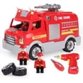 thumbnail image 1 of Kit de Desmontaje de Juguete REMOKING, Juguete Educativo de Automóvil para Niños y Niñas, Construye tu Propio Juguete de Automóvil Camión de Bomberos, Juego de Ensamblaje DIY con Herramientas y Taladr, 1 of 3