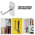 thumbnail image 2 of 12pcs Heavy Duty Garage Pegboard Hooks Tool Organizer Wall Storage Iron Hanging Hooks for Shop Retail Display, 2 of 6