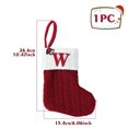 thumbnail image 3 of Calcetines de punto con alfabeto navideño Adornos para árboles de Navidad Decoraciones navideñas para el hogar 2024 Noel Año Nuevo 2025 Regalo de Navidad, 3 of 5