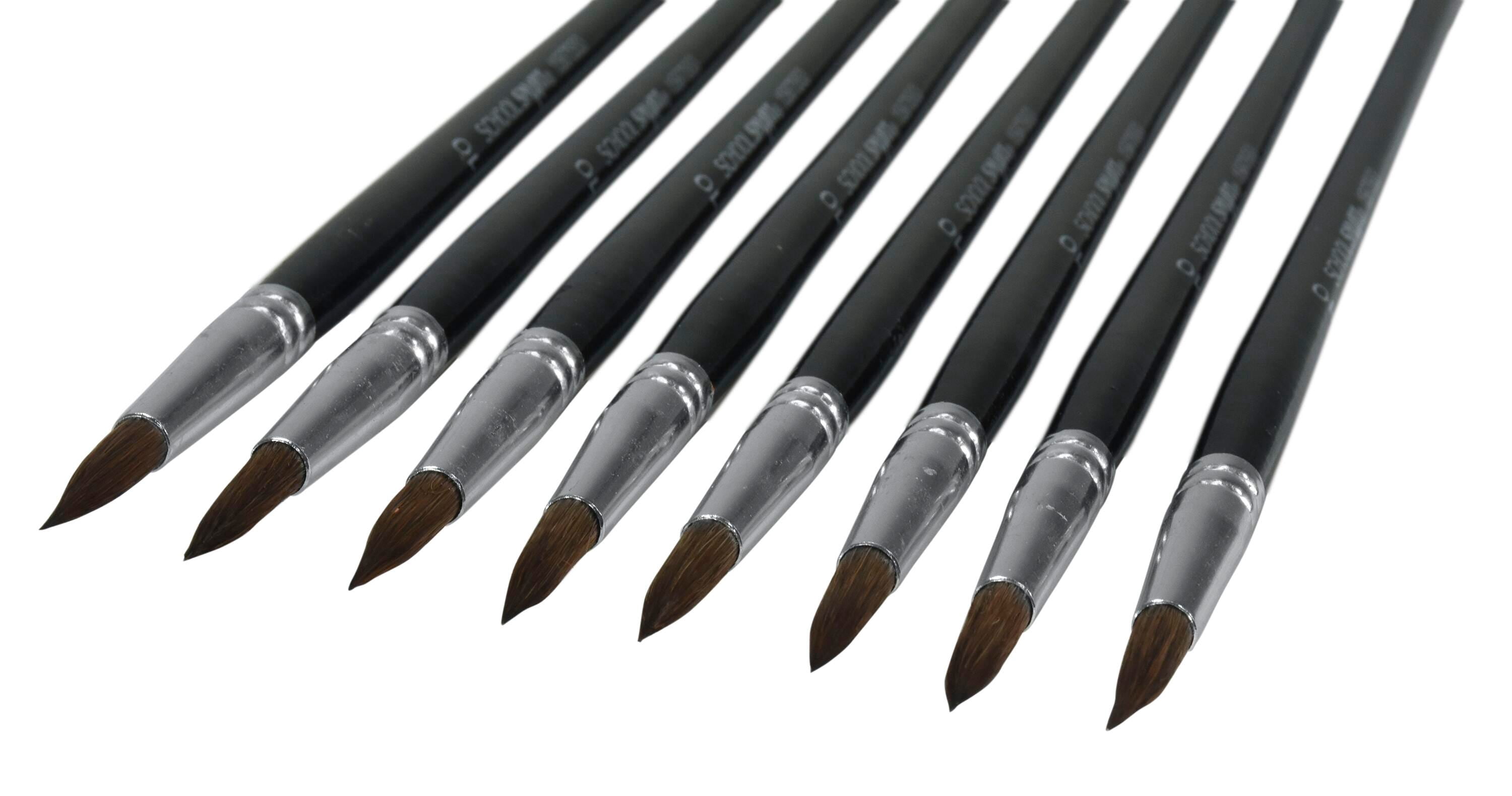 School Smart 1567553 Watercolor Long Handle Brush, Size 10 - Pack of 12