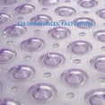 thumbnail image 4 of Semfri Bath Tub Shower Mat Medium Size 27.5 x 15 inch Non Slip Bath Tub Mats Shower Mats with Drain Holes and Suction Cups Clear Purple, 4 of 8