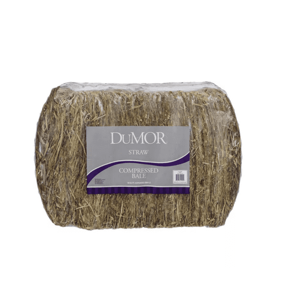 DuMOR 2-String Wheat Straw Compressed Bale Pet Bedding, 18 cu. ft.