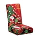 thumbnail image 3 of Funda para silla navideña, decoración navideña, multifuncional, elástica, extraíble, accesorios para comedor, protección para sillas festivas. Estilo A, 3 of 8