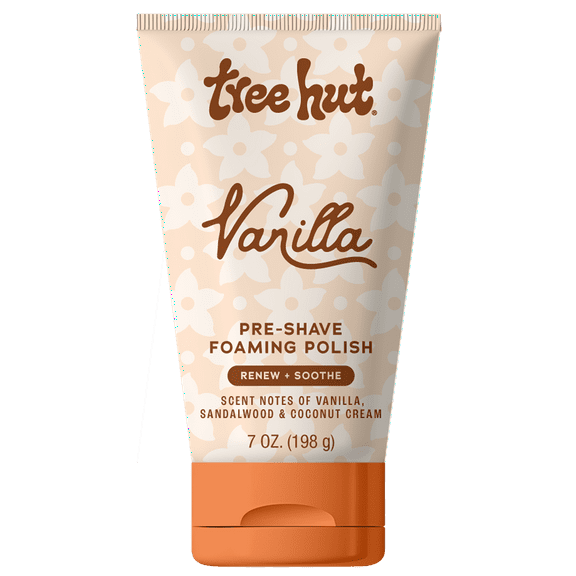 Tree Hut Vanilla Exfoliating Pre-Shave Foaming Polish, 7 oz
