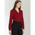 thumbnail image 3 of Top de manlarcon cuello camisero y botones pamujer Rojo M, 3 of 6