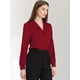 thumbnail image 3 of Top de manlarcon cuello camisero y botones pamujer Rojo M, 3 of 6