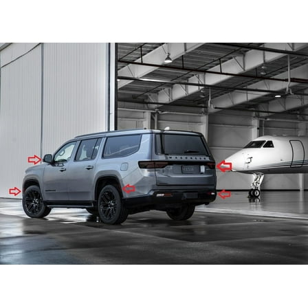 For BlingLights Brand Tinted Taillight Protective Film Covers for Jeep Wagoneer