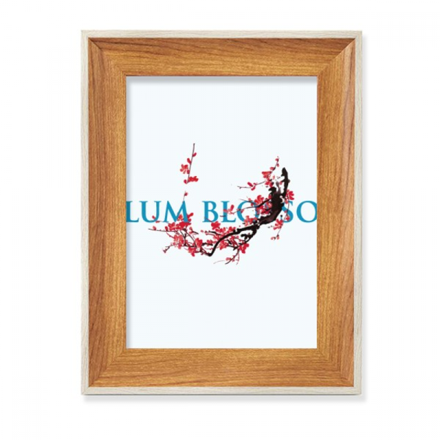 Cold Spirit Plum Blossom Quality Desktop Wooden Photo Frame Display Picture Art Painting Multiple Sets