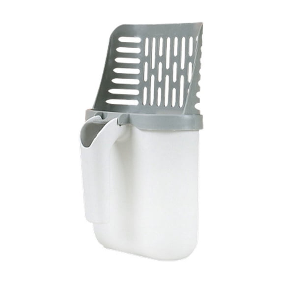 Cat Litter Scooper with Bags, Upgraded Cat Litter Shovel with Holder and Waste Can, Large Capacity Portable Litter Shovel