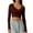 RD2, variant on DuoJiaJ Women's V Neck Long Sleeve Slim Fitted Crop Tops Soft Layering Basic Shirt Black L