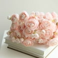 thumbnail image 5 of Artificial Decorative Flowers,Pink Faux Ranunculus Bouquets,DIY Wedding Flowers,Vase Filler,Table Centerpieces,Floral Arrangements Decor,for Home Florist 18 Pcs, 5 of 7