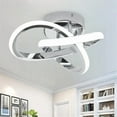 thumbnail image 3 of Modern LED Ceiling Light with Circular Rings Design – Dimmable Flush Mount Lighting for Living Room, Kitchen, Bedroom – 18W, 3 of 8
