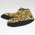 thumbnail image 3 of Women Muslims Prayer Socks Flower Pattern Anti Slip Islamic Overshoes Shoe Cover Fleece Lining Winter Thickened Slippe, 3 of 4