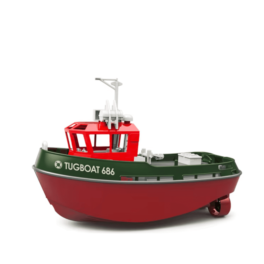 Roofworld RC Boat 686 1/72 2.4G Dual Motor Wireless Electric Remote Control Green Tugboat Toys Gifts