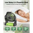 thumbnail image 4 of Ventilador de Camping Recargable AEscod 20000mAh con Linterna LED 270°, 4 of 7