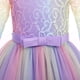 thumbnail image 4 of Vestido IBTOM CASTLE Rainbow-Purple Floral Encaje 7-8 Años, 4 of 6