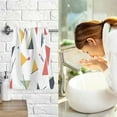 thumbnail image 7 of Yayeee 100% Cotton Hand Towels for Bathroom 16" x 28" Soft Absorbent Kitchen Towel, Colorful Triangles, 7 of 7