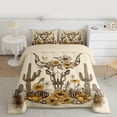 thumbnail image 2 of Homewish Rustic Null Skull Bedding Comforter Set,Country Western Cowboy Twin Comforter Sets,Tropical Desert Cactus Bedding Set For Girls Kids,Microfiber Bedroom Decor Reversible,2-Piece, 2 of 8