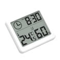 thumbnail image 2 of Mini higrómetro digital Termómetro Función de reloj Medidor de calibre inalámbrico Monitor de humedad LCD para plantas de de sótano de Fernando higrómetro digital, 2 of 8