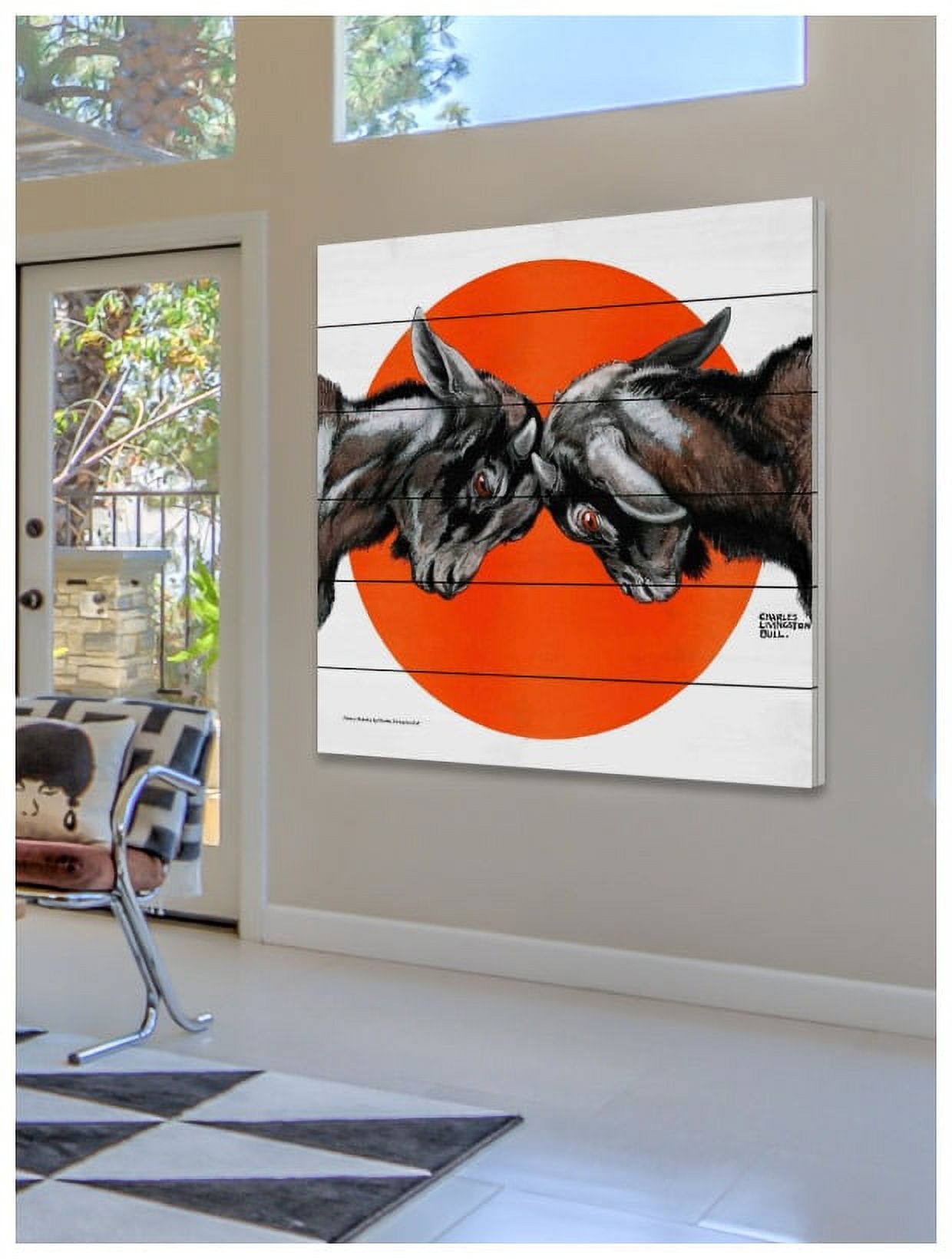 Marmont Hill "Encounter" Painting Print on White Wood