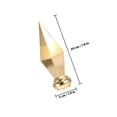 thumbnail image 2 of FOMIYES 2Ud Cabezal De Mástil Dorado De Aluminio Para Uso En Jardinería Y Ceremonias, 2 of 8