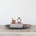 thumbnail image 2 of Creative Co-Op Cast Aluminum Flower Tray with Cut-Outs, Antique Gold Finish, 2 of 4