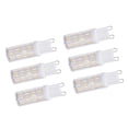 thumbnail image 2 of Bombillas LED G9 impermeables de 6 piezas, 5 W, 3 opciones de color, clasificación IP45 para lámparas de araña y de techo, 230 V, 2 of 8
