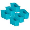 thumbnail image 2 of Teacher Created Resources Teal Plastic Book Bin, Pack of 6, 2 of 2