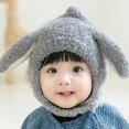 thumbnail image 6 of Crochet Baby Beanie Earflaps Toddler Girl Boy Knit Infant Hats Warm Cap Lined Polyester, 6 of 8