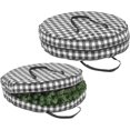 thumbnail image 1 of Round 36" Wreath Storage Container With Handles, Fabric Christmas Wreath Storage, 1 of 5