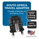 thumbnail image 2 of Orei Adaptador De Corriente Para Sudáfrica - Adaptador De Enchufe Tipo M Compatible Con Sudáfrica Botswana Namibia Y Más - Adaptador De Corriente 2 En 1 De Ee. Uu. A Sudáfrica - Certificado Ce Cumple, 2 of 5
