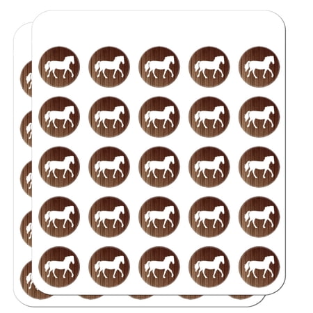 Horse Silhouette Cowboy Western Planner Calendar Scrapbooking Crafting Stickers