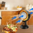 thumbnail image 4 of Lwuey Portable Range Hood, Desktop Kitchen Exhaust Fan Mini Extractor 2 Wind Speed Low Noise Wireless Detachable Filter Oil Collection Cup Indoor Camping BBQ Hot Pot RV Cooking Smoke Extraction Black, 4 of 8