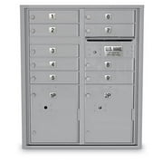 Postal Products Unlimited N1032245 4C Standard Mailbox - 9 Door 2 Parcel Lockers