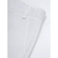 thumbnail image 5 of CHICTRY Kids Boys Straight Chino Pants with Side Pockets Solid Adjustable Waist School Uniform Pants White 12-13, 5 of 7