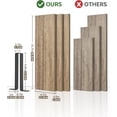 thumbnail image 3 of Estantes flotantes de madera para baño, montaje en pared, pequeños estantes estrechos de estilo rústico, para dormitorio, sala de estar, cocina, oficina, decoración con soportes de metal en forma de, 3 of 8
