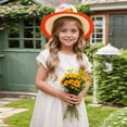 thumbnail image 2 of oqasdz Kids Hats & Caps for Boys and Girls Toddler Baby Soft Comfortable Adjustable Outdoor Party Everyday Wear Sunhat, Size 2-8 Years, 2 of 3