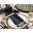 thumbnail image 3 of Saro Lifestyle 100% Cotton Stripe Border Design Table Napkins (Set of 4), 3 of 3