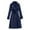 Navy, variant on Navy Trench Coat Women's Long Transition Coat Classic Damen British Style Trenchcoats Streetwear Fall Spring Double Jacket with Belt