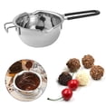 thumbnail image 2 of Olla Zulema para derretir chocolate acero inoxidable mango negro, 2 of 8