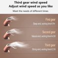 thumbnail image 3 of Portable Neck Fan, Handheld Mini Fan Small Personal Fan, Hand Held Fan USB Rechargeable Eyelash Fan for Kids Girls Boys Woman Man Home Outdoor T, 3 of 5